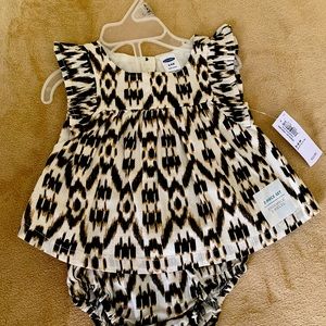 Baby 2 piece animal print outfit